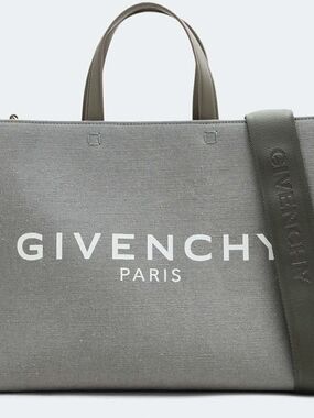 Givenchy Paris Gray Canvas Tote Bag